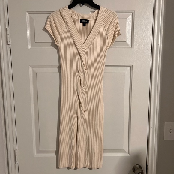 Express Sweater Dress with Twist Detail - Picture 1 of 3